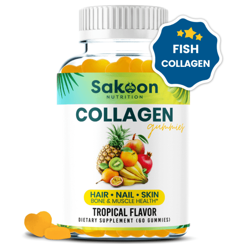 sakoon nutrition 1 bottle halal collagen gummies for anti aging hair skin nails 42834569265436