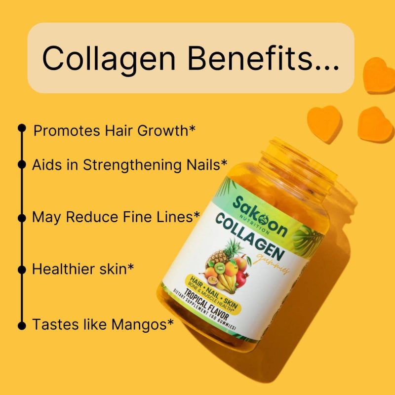 sakoon nutrition 1 bottle halal collagen gummies for anti aging hair skin nails 48407859167516