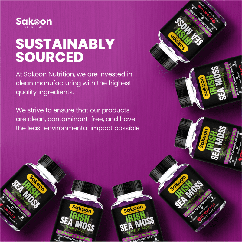 sakoon nutrition 1 bottle sea moss gummies with elderberry black seed oil 39917145784604