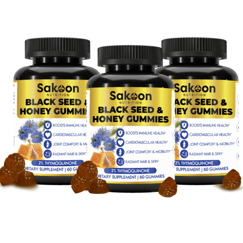 sakoon nutrition vitamins supplements 1 bottle black seed oil honey gummies 48281678971164