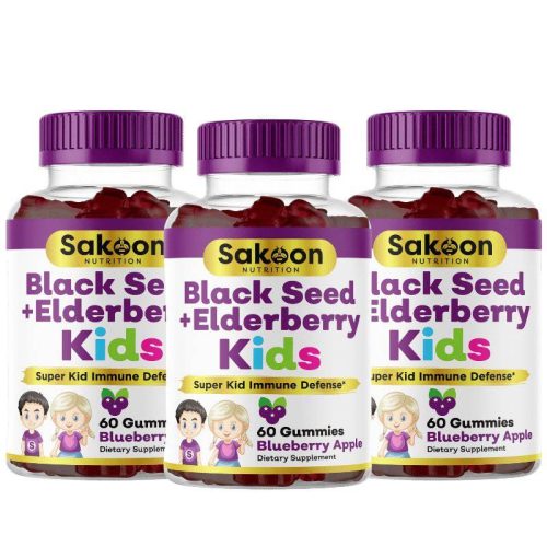 Kids Black Seed + Elderberry Gummies - Sakoon Nutrition®